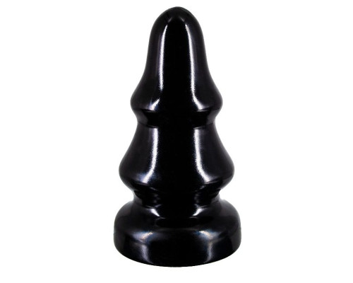 Черная анальная пробка MAGNUM 16 - 14 см.