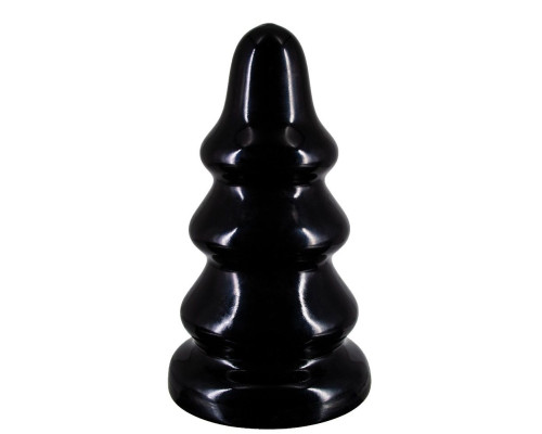 Черная анальная пробка MAGNUM 18 - 20,5 см.