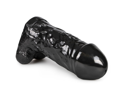 Черный фаллоимитатор-гигант The Cyclops - 25,4 см.