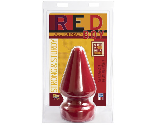 Огромная анальная пробка Red Boy The Challenge Butt Plug - 23 см.