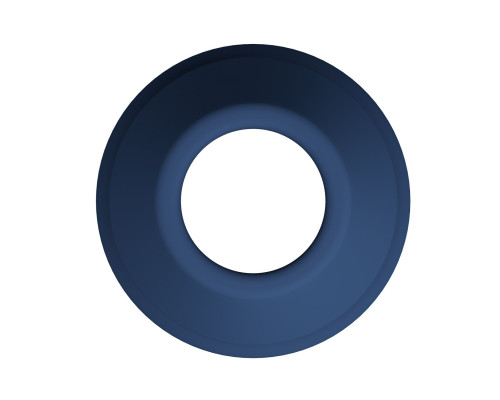 Синяя анальная пробка с открытым каналом - 8,7 см.