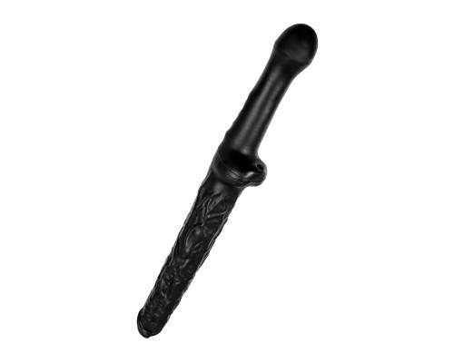 Черный фаллоимитатор «Вразумитель» - 52 см.