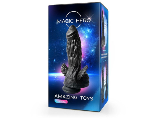 Оригинальный фаллоимитатор с крыльями - 22 см.