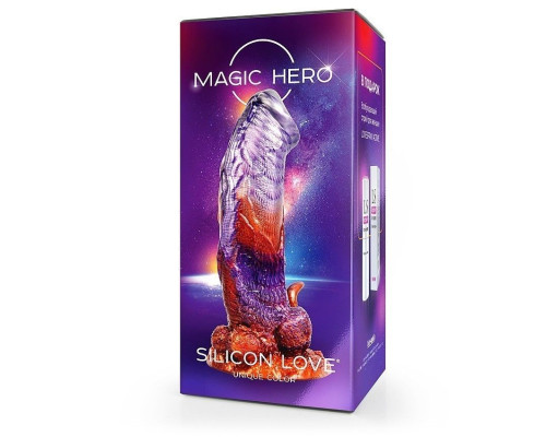 Фантазийный фаллоимитатор на присоске - 24 см.