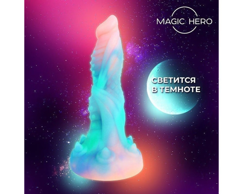 Светящийся в темноте фантаийный стимулятор - 21 см.