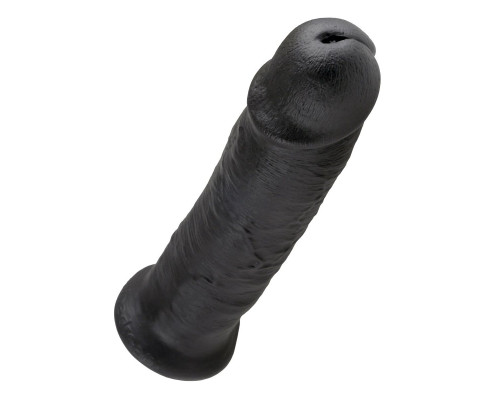 Чёрный фаллос-гигант 10  Cock - 25,4 см.