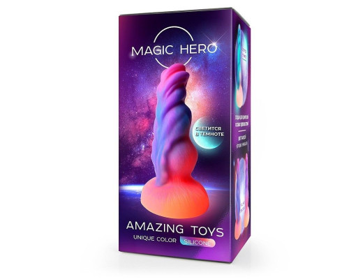 Светящийся в темноте фантаийный стимулятор - 20 см.