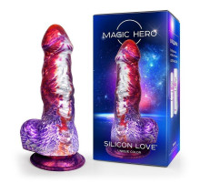 Фантазийный фаллоимитатор-гигант на присоске - 24 см.