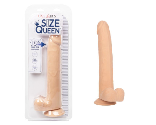 Телесный фаллоимитатор-гигант Size Queen 10  - 30,5 см.