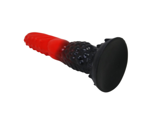Силиконовый фантазийный фаллоимитатор Fire Dragon - 24,5 см.