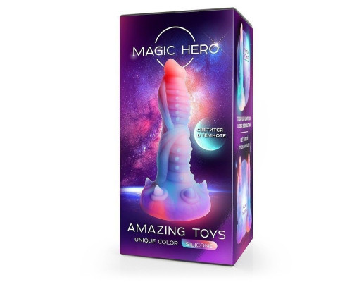 Светящийся в темноте фантаийный стимулятор - 21 см.