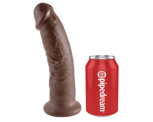 Коричневый фаллоимитатор 9  Cock - 22,9 см.