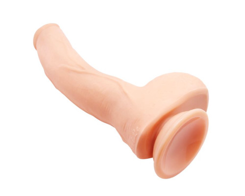 Телесный фаллоимитатор-гигант на присоске Jack - 27 см.