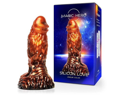 Фантазийный фаллоимитатор цвета бронзы - 22 см.