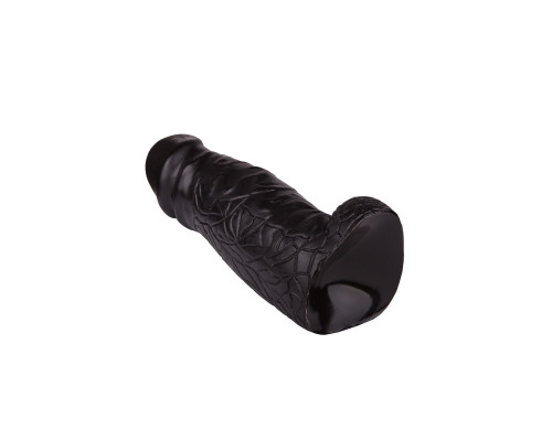 Чёрный фаллоимитатор-гигант DESPOT - 28 см.