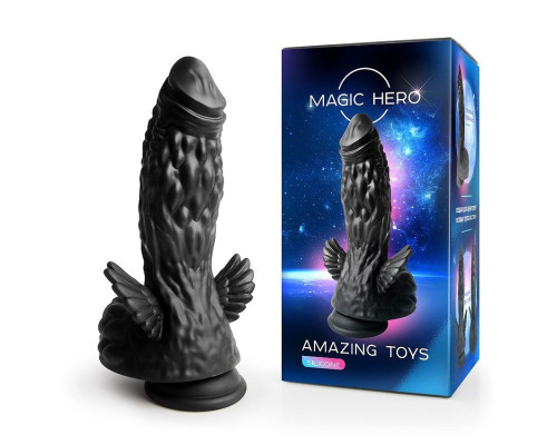 Оригинальный фаллоимитатор с крыльями - 22 см.