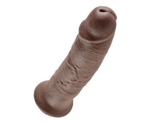 Коричневый фаллос-гигант 10  Cock - 25,4 см.