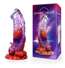 Фантазийный фаллоимитатор на присоске - 24 см.