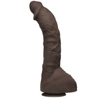 Коричневый фаллоимитатор-гигант Prince Yahshua ULTRASKYN 10.5” Cock with Removable Vac-U-Lock Suction Cup - 27,4 см.
