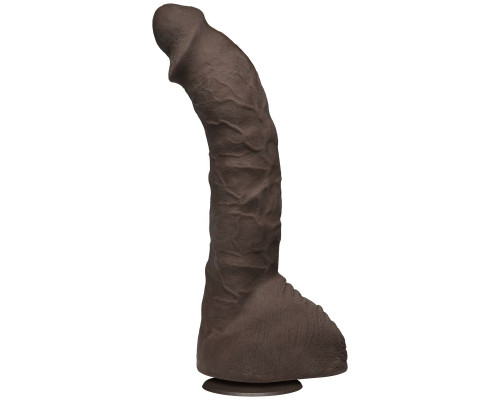 Коричневый фаллоимитатор-гигант Prince Yahshua ULTRASKYN 10.5” Cock with Removable Vac-U-Lock Suction Cup - 27,4 см.