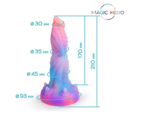 Светящийся в темноте фантаийный стимулятор - 21 см.