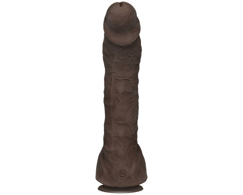 Коричневый фаллоимитатор-гигант Prince Yahshua ULTRASKYN 10.5” Cock with Removable Vac-U-Lock Suction Cup - 27,4 см.