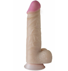 Гигантский реалистичный фаллоимитатор с присоской - 29 см.