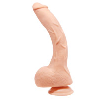 Телесный фаллоимитатор-гигант на присоске Jack - 27 см.
