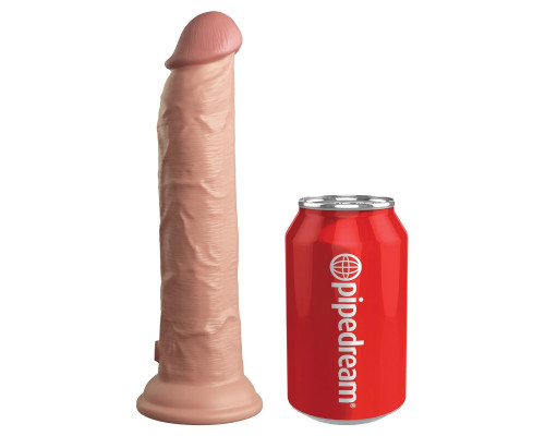 Телесный фаллоимитатор 9  Silicone Dual Density Cock - 25,4 см.