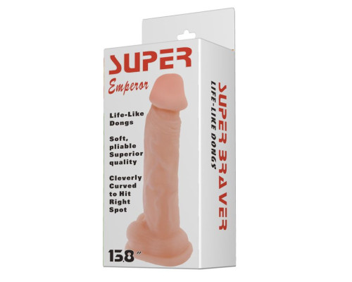 Фаллоимитатор-гигант Super Braver - 35 см.