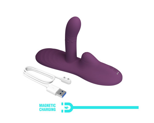 Фиолетовая виброподушка Luka с пультом ДУ