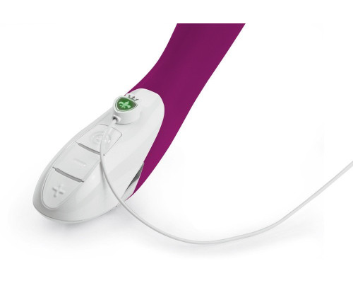 Двойной лиловый вибратор Mystim Bon Aparte - 25 см.