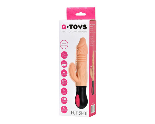Реалистичный вибратор A-Toys с функцией Up-Down - 24,2 см.