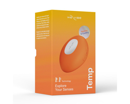 Оранжевый вибратор We-Vibe Temp для температурных игр