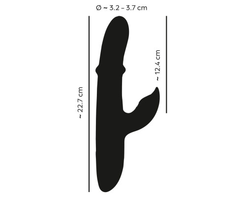 Зеленый вибратор-кролик с подвижным кольцом Thumping Rabbit Vibrator - 22,7 см.