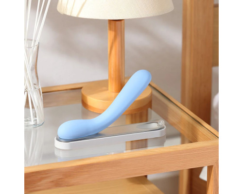 Голубой вибратор Iroha Mai Ruri - 17,4 см.