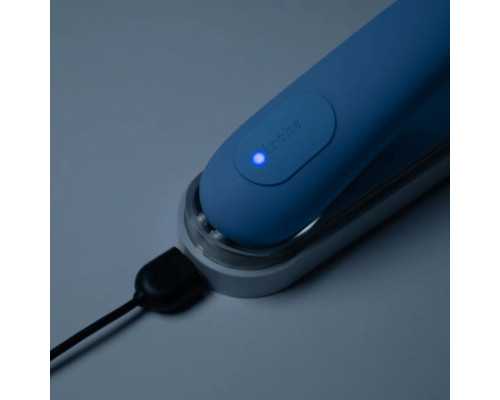 Голубой вибратор Iroha Mai Ruri - 17,4 см.