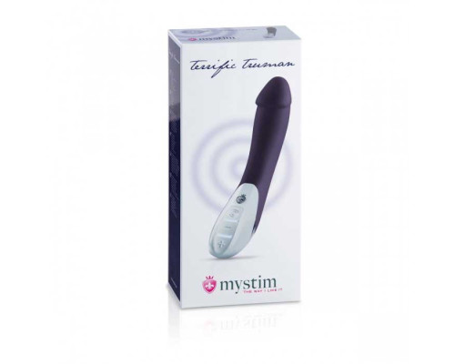 Темно-синий вибратор Mystim Terrific Truman - 27 см.