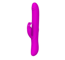 Вибромассажер Byron с движущимися вверх-вниз шариками - 25 см.