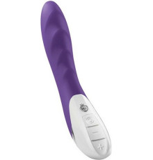 Фиолетовый вибратор Mystim Sassy Simon - 27 см.