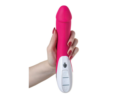 Ярко-розовый вибратор Mystim Terrific Truman - 27 см.