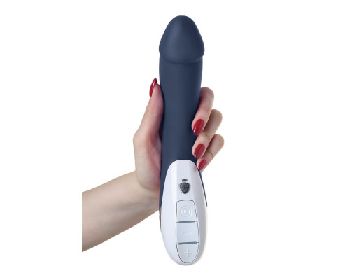 Темно-синий вибратор Mystim Terrific Truman - 27 см.