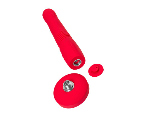 Красный пульсатор Gravity со съемной присоской - 25,9 см.