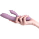 Сиреневый интерактивный вибратор-кролик Trysta Neo с шариком для зоны G - 18,4 см.