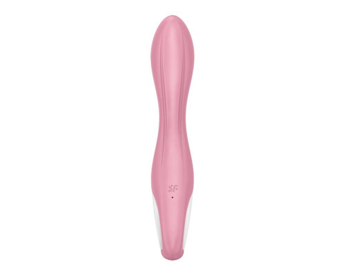 Розовый вибромассажер с функцией расширения Air Pump Vibrator 2 - 20,9 см.