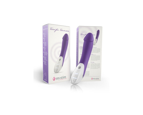 Фиолетовый вибратор Mystim Terrific Truman - 27 см.
