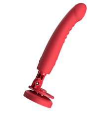 Красный вибратор Mission 2 с технологией Touch-Sense - 20 см.