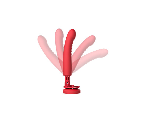 Красный вибратор Mission 2 с технологией Touch-Sense - 20 см.