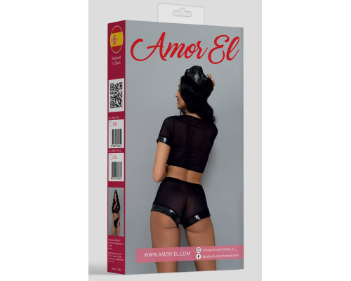 Эротический игровой костюм полисвуман из 3 предметов