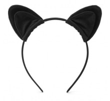 Черный ободок-ушки My rules